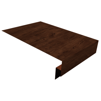 картинка Планка околооконная сложная 300х50х18 (j-фаска) 0,45 Print Elite Cherry Wood TwinColor (3м) Центр Кровли