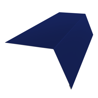 фото Планка карнизная широкая 100х85 0,45 PE с пленкой RAL 5002 ультрамариново-синий (2м) Центр Кровли картинка Планка карнизная широкая 100х85 0,45 PE с пленкой RAL 5002 ультрамариново-синий (2м) Центр Кровли