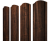 Штакетник Круглый фигурный 0,45 Print Premium Cherry Wood Dark FTC Центр Кровли