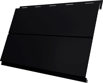 картинка Вертикаль 0,2 line Grand Line 0,5 Satin Matt TX с пленкой RAL 9005 черный Центр Кровли