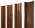 Штакетник П-образный В с прямым резом 0,4 Print Premium Golden Wood Fresh TwinColor Центр Кровли