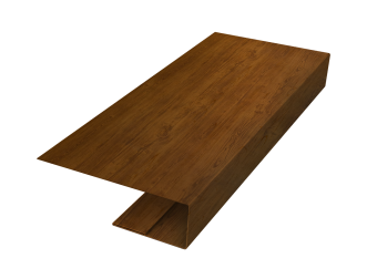 картинка J-Профиль 12мм 0,45 Print-Double Elite Golden Wood (2м) Центр Кровли