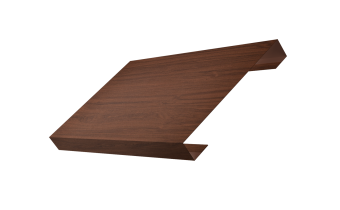 картинка Ламель лицевая 150 забора жалюзи Texas 0,45 Print Elite с пленкой Choco Wood TwinColor Центр Кровли