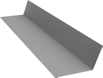 картинка Планка примыкания 90х140 Grand Line 0,45 Drap RAL 7004 сигнальный серый (3м) Центр Кровли