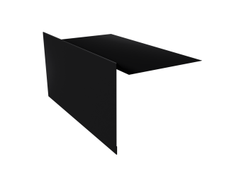 фото Планка ветровая для мягкой кровли 100х20х70 0,5 Velur X RAL 9005 черный (3м) Центр Кровли картинка Планка ветровая для мягкой кровли 100х20х70 0,5 Velur X RAL 9005 черный (3м) Центр Кровли