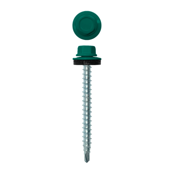 картинка Саморез кровельный 4,8х50 (150шт) сверло №1 RAL 6026 Центр Кровли