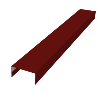 фото Крышка забора для горизонтального монтажа штакетника 0,5 Satin RAL 3011 коричнево-красный (2,5м) Центр Кровли картинка Крышка забора для горизонтального монтажа штакетника 0,5 Satin RAL 3011 коричнево-красный (2,5м) Центр Кровли