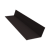 Планка примыкания 90х140 0,45 Drap ST RAL 9005 черный (3м) Центр Кровли