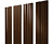 Штакетник Twin с прямым резом 0,45 Print Elite Choco Wood TwinColor Центр Кровли