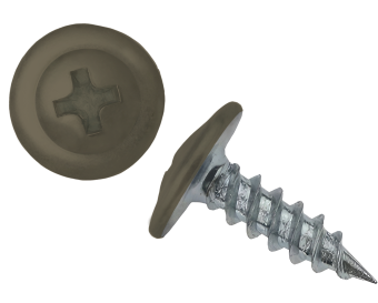 картинка Саморез ПШ 4,2х16 (1000шт) шлиц PH2 RAL 7002 Центр Кровли