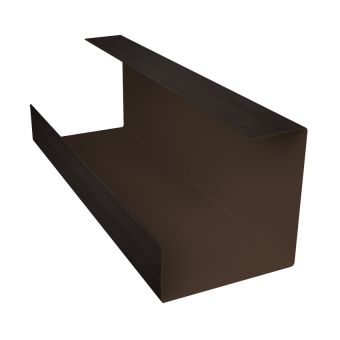 фото Планка угла внутреннего составная нижняя 0,45 Print Elite Coffee Wood TwinColor (2м) Центр Кровли картинка Планка угла внутреннего составная нижняя 0,45 Print Elite Coffee Wood TwinColor (2м) Центр Кровли