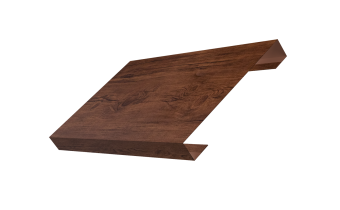 картинка Ламель лицевая 150 забора жалюзи Texas 0,45 Print Premium с пленкой Cherry Wood Fresh TwinColor Центр Кровли