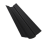 Планка ендовы верхней фигурной 70x70 0,45 Drap TR RAL 9005 черный (3м) Центр Кровли