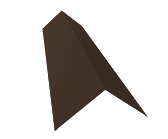 фото Планка конька плоского 145х145 0,45 Drap-double TX RAL 8017 шоколад (3м) Центр Кровли картинка Планка конька плоского 145х145 0,45 Drap-double TX RAL 8017 шоколад (3м) Центр Кровли