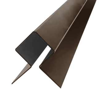 картинка Профиль угловой внешний симметричный SidWood RAL 8028 (3м) Центр Кровли