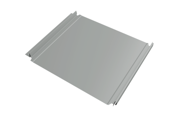 картинка Кликфальц Double Pro Grand Line 0,45 PE с пленкой на замках RAL 9006 бело-алюминиевый Центр Кровли