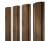 Штакетник Прямоугольный с прямым резом 0,45 Print Premium Pine Wood Fresh Центр Кровли