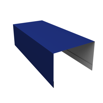 картинка Крышка для забора из сайдинга ЭкоБрус 0,45 PE RAL 5002 ультрамариново-синий (3м) Центр Кровли