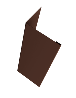 картинка Нащельник (для калиток и ворот) 25х35 жалюзи Milan, Tokyo, Palermo 0,45 PE-Double RAL 8017 шоколад (L1,68) Центр Кровли