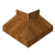 Угол отлива внешний 70 0,45 Print-Double Elite с пленкой Golden Wood Центр Кровли