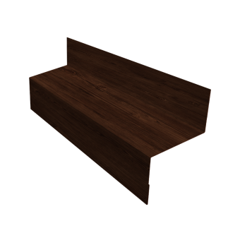 фото Отлив межэтажный 45 0,45 Print Elite Cherry Wood TwinColor (2м) Центр Кровли картинка Отлив межэтажный 45 0,45 Print Elite Cherry Wood TwinColor (2м) Центр Кровли