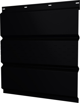 фото Софит металлический Классик v02 Grand Line центральная перфорация 0,45 PE с пленкой RAL 9005 черный Центр Кровли картинка Софит металлический Классик v02 Grand Line центральная перфорация 0,45 PE с пленкой RAL 9005 черный Центр Кровли