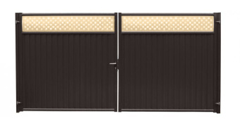 картинка Ворота Estet Plus 2,4х3,6 RR 32/1014 Центр Кровли