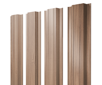 картинка Штакетник Прямоугольный с прямым резом 0,45 Print Elite Honey Wood TwinColor Центр Кровли