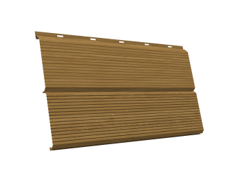 картинка ЭкоБрус 0,345 Gofr 0,45 Print Elite с пленкой Honey Wood TwinColor Центр Кровли