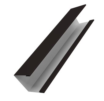 картинка Крышка жалюзи Milan Slim 0,5 PurPro RAL 9005 черный (2,5м) Центр Кровли