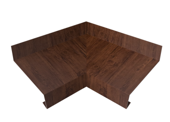фото Угол отлива внутренний 70 0,45 Print-Double Premium с пленкой Cherry Wood Fresh Центр Кровли картинка Угол отлива внутренний 70 0,45 Print-Double Premium с пленкой Cherry Wood Fresh Центр Кровли