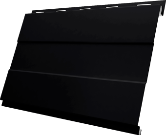 картинка Вертикаль 0,2 prof Grand Line 0,5 PurPro Matt 275 с пленкой RAL 9005 черный Центр Кровли