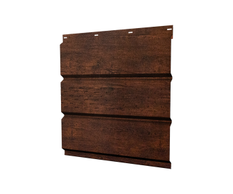 картинка Софит металлический центральная перфорация 0,45 Print-Double Premium с пленкой Cherry Wood Dark F Центр Кровли