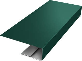 картинка J-Профиль 12мм Grand Line 0,45 ПЭ слим с пленкой RAL 6005 зеленый мох (2м) Центр Кровли