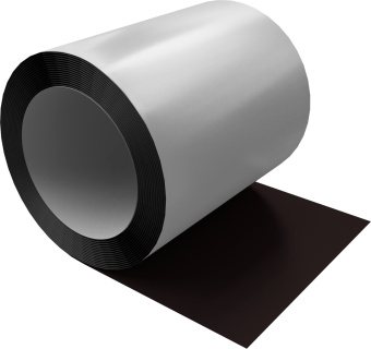 картинка Отмотка Inside Grand Line с внутренним диаметром намотки 600мм 0,5 Rooftop Бархат с пленкой RAL 9005 черный Центр Кровли