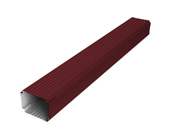 картинка Труба гофрированная Vortex Lite 76х102х1000мм PE RAL 3005 красное вино Центр Кровли