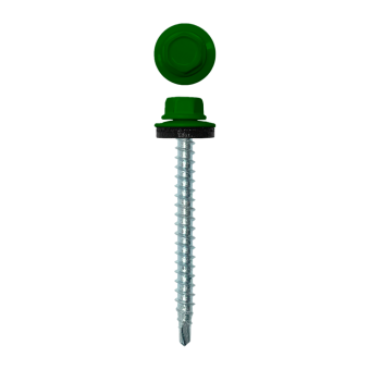 картинка Саморез кровельный 4,8х50 (150шт) сверло №1 RAL 6002 Центр Кровли