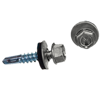 картинка Саморез по металлу Daxmer 5,5х25 (250шт) сверло №3 RAL 9016 Центр Кровли