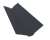 Планка ендовы верхней фигурной 100x100 0,5 Satin Matt RAL 7024 мокрый асфальт (2м) Центр Кровли