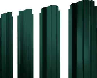 фото Штакетник П-образный B фигурный Grand Line 0,5 Satin RAL 6005 зеленый мох Центр Кровли картинка Штакетник П-образный B фигурный Grand Line 0,5 Satin RAL 6005 зеленый мох Центр Кровли