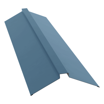 картинка Планка конька плоского 150х40х150 0,45 Drap TX RAL 5024 пастельно-синий (2м) Центр Кровли