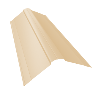 картинка Планка конька фигурного 150x150 0,45 Drap TX RAL 1015 светлая слоновая кость (2м) Центр Кровли