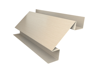 картинка Планка угла внутреннего сложного Экобрус Grand Line 0,45 Print Elite Milky Wood TwinColor (2м) Центр Кровли