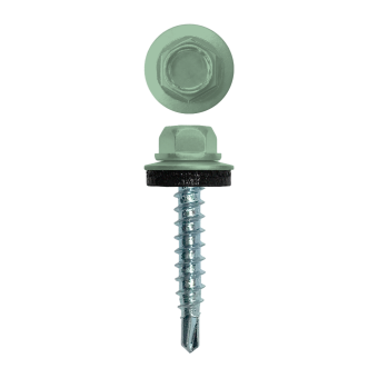 картинка Саморез кровельный 4,8х29 (250шт) сверло №1 RAL 6019 Центр Кровли