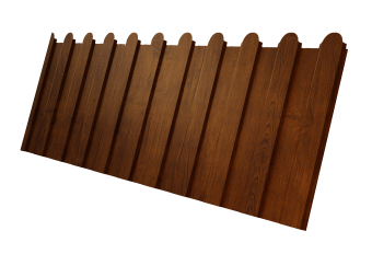 картинка Профнастил С8A v01 фигурный 0,45 Print Premium Golden Wood Intense FTC Центр Кровли