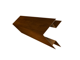 картинка Угол внешний сложный 75х75 0,45 Print Premium Golden Wood Intense FTC (3м) Центр Кровли