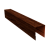 Планка боковая для забора из сайдинга ЭкоБрус 0,4 Print Premium Cherry Wood Fresh TwinColor (2,06м) Центр Кровли