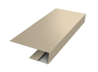 картинка J-Профиль 12мм 0,5 Satin с пленкой RAL 1015 светлая слоновая кость (3м) Центр Кровли