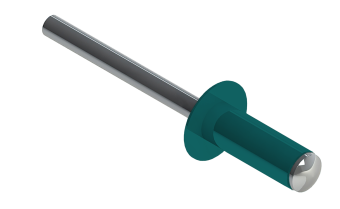 картинка Заклёпка вытяжная Daxmer 3,2х8 RAL 5021 (20х1000шт) ал/ст Центр Кровли