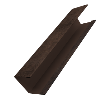 картинка Крышка жалюзи Milan Slim 0,45 Print Elite Antique Wood TwinColor (2,5м) Центр Кровли